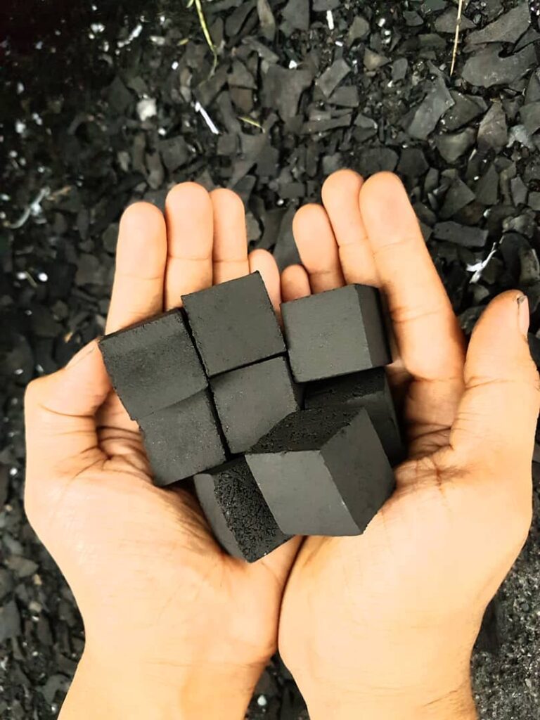 cube briquette charcoal